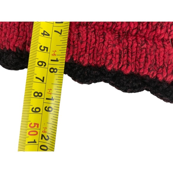 Christopher & Banks Sweater Womens L Red‎ Cardigan Hand Embroidered Button NWT - Picture 7 of 8